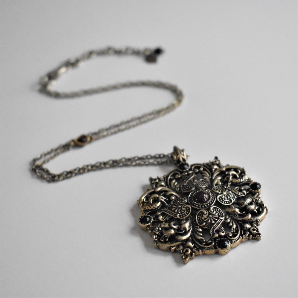 Lucky Brand Medallion Pendant Necklace